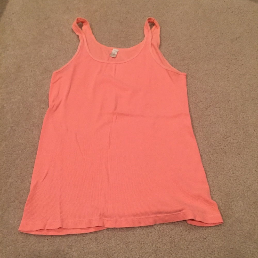 Ribbed peach J crew tank top!